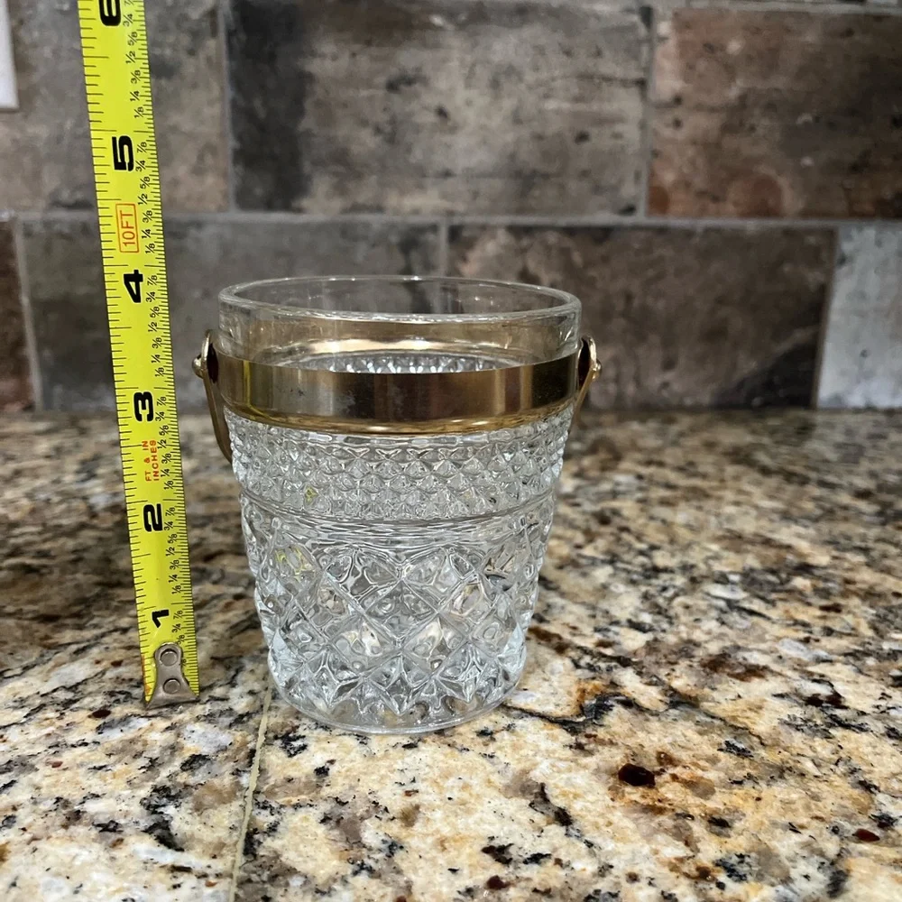 Vintage Wexford Glass Sugar Pail Individual Ice Bucket no chips or scratches
